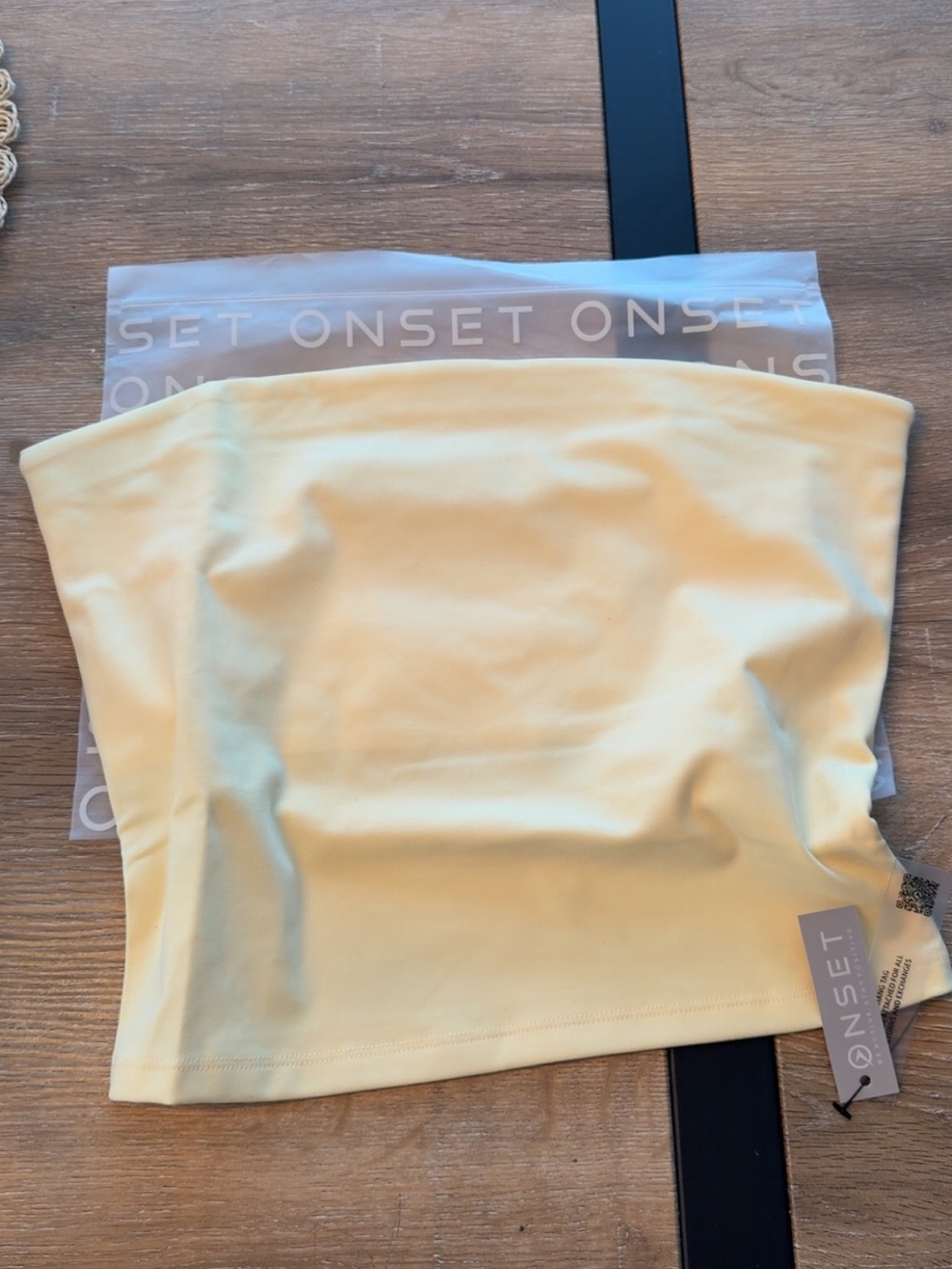 Onset Yellow Strapless Tube Top - Smooth Stretch